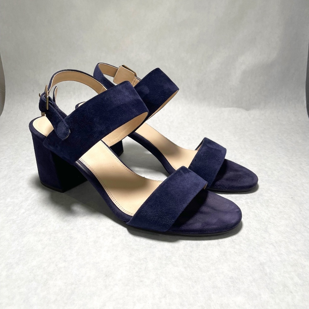 Cole Hahn Blue Suede heeled Sandal US 10M